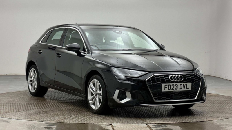 2023 Audi A3 1.4 Tfsie 40 Sport Sportback 5dr Petrol Plug-In Hybrid S Tronic Euro 6 (s/s) 13kwh (204 Ps) in Black — image 1
