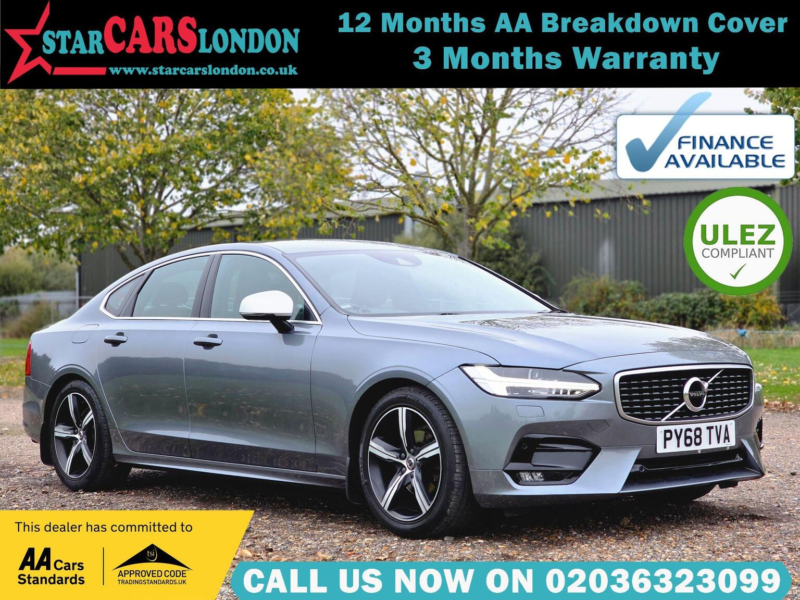 2019 Volvo S90 2.0 D4 R-Design Auto Euro 6 (s/s) 4dr in Grey — image 1