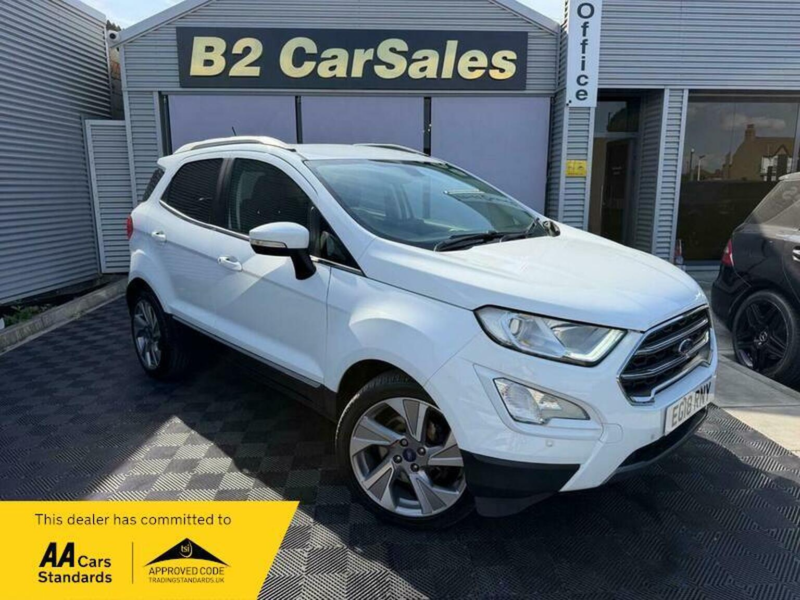2018 Ford Ecosport 1.0t Ecoboost Titanium Euro 6 (s/s) 5dr in White — image 1