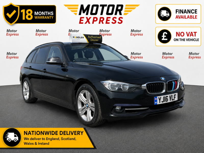 2016 BMW 3 Series 1.5 318i Sport Touring in Black — image 1