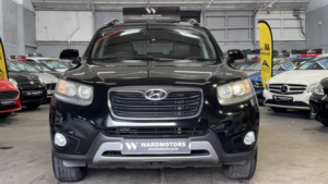 2012 Hyundai Santa Fe 2.2 Crdi Premium Diesel 7 Seater Black 5dr Cruise+satnav+leather in Black — image 3