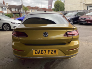 2017 Volkswagen Arteon 2.0 Tdi Elegance Fastback DSG Euro 6 (s/s) 5dr in Yellow — image 6