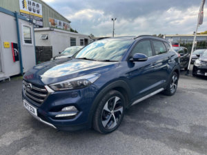 2017 Hyundai Tucson 2.0 Crdi Premium Se Auto 4WD Euro 6 5dr in Blue — image 3