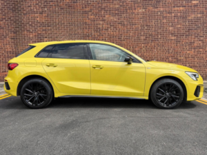 2022 Audi A3 1.4 Tfsie 40 S Line Sportback S Tronic Euro 6 (s/s) 5dr 13kwh in Yellow — image 4