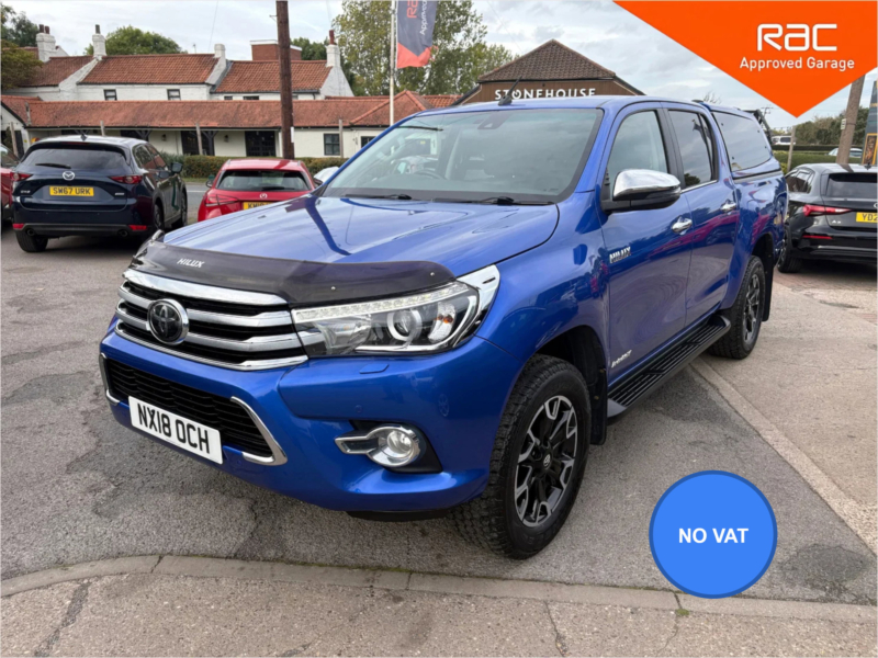 2018 Toyota Hilux 2.4 D-4d Invincible X Pickup Double Cab 4dr Diesel Auto 4WD Euro 6 (s/s) (tss, 3.5t) (150 Ps) in Blue — image 1