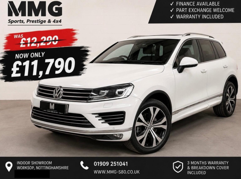 2015 Volkswagen Touareg 3.0 Tdi V6 Bluemotion Tech R-Line Tiptronic 4WD Euro 6 (s/s) 5dr in White — image 1