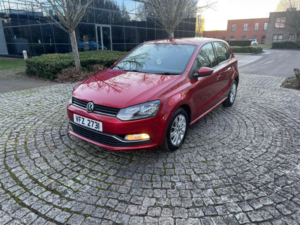 2014 Volkswagen Polo 1.2 Tsi Bluemotion Tech Se DSG Euro 6 (s/s) 5dr in Red — image 3