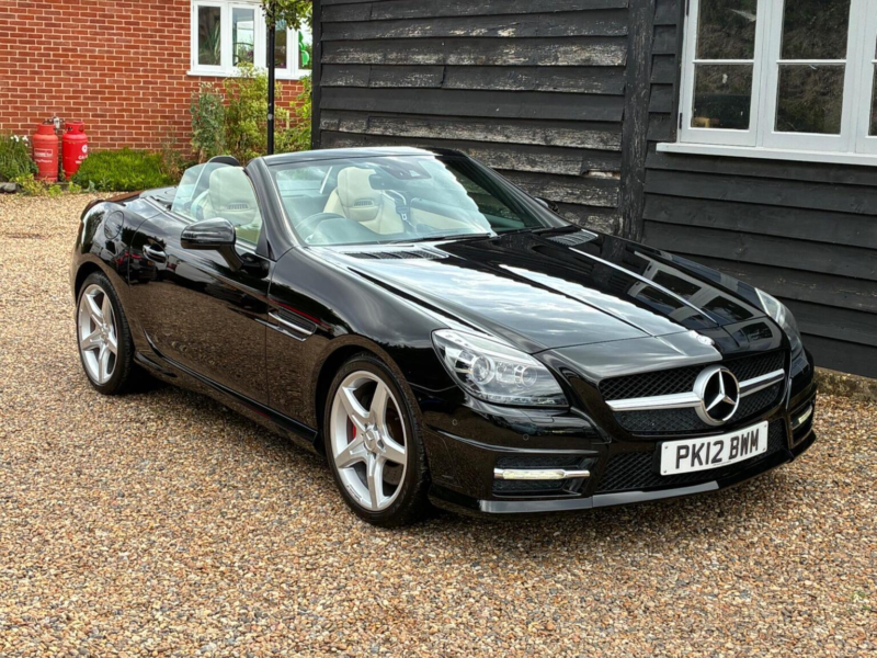 2012 Mercedes-Benz Slk 1.8 Slk200 Blueefficiency Amg Sport Edition 125 G-Tronic+ Euro 5 (s/s) 2dr in Black — image 1