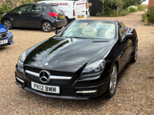 2012 Mercedes-Benz Slk 1.8 Slk200 Blueefficiency Amg Sport Edition 125 G-Tronic+ Euro 5 (s/s) 2dr in Black — image 3