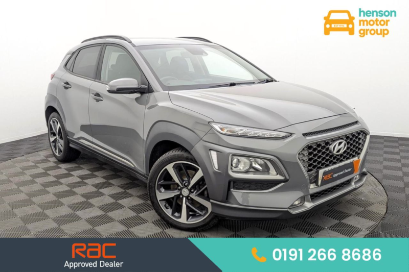 2018 Hyundai Kona 1.0 T-Gdi Blue Drive Premium SUV 5dr Petrol Manual Euro 6 (s/s) (120 Ps) in Grey — image 1