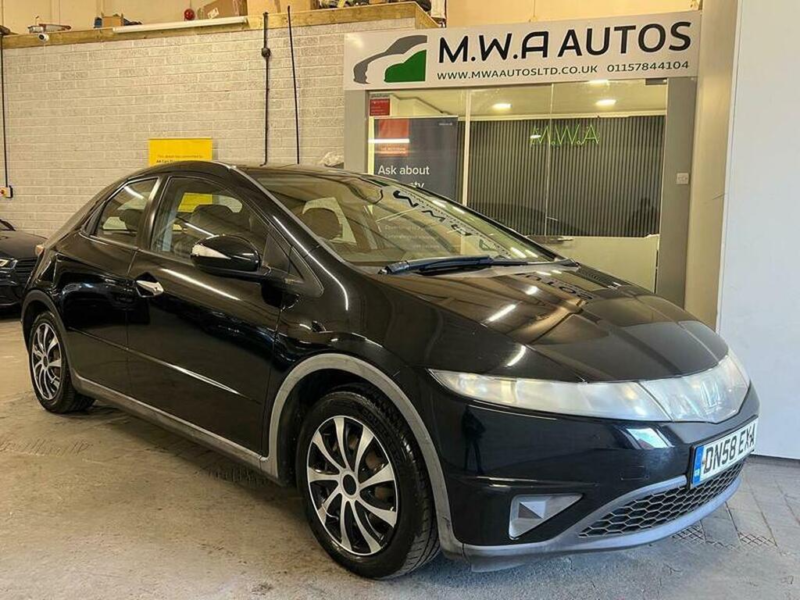 2009 Honda Civic 1.4 I-Dsi Se Plus Hatchback 5dr Petrol Manual (metallic Paint) (139 G/km, 82 Bhp) in Black — image 1