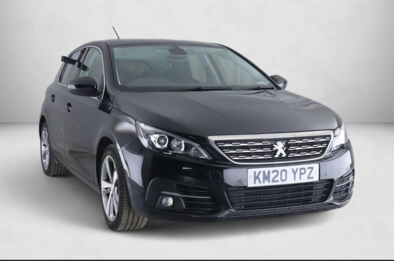 2020 Peugeot 308 1.2 Puretech Gpf Allure Eat Euro 6 (s/s) 5dr in Black — image 1