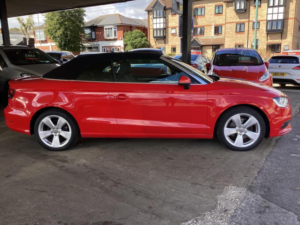 2015 Audi A3 Cabriolet 1.6 Tdi Sport Euro 6 (s/s) 2dr in Red — image 2