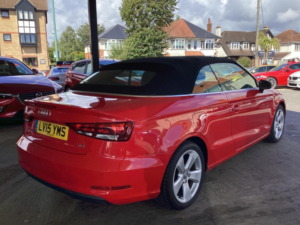 2015 Audi A3 Cabriolet 1.6 Tdi Sport Euro 6 (s/s) 2dr in Red — image 4
