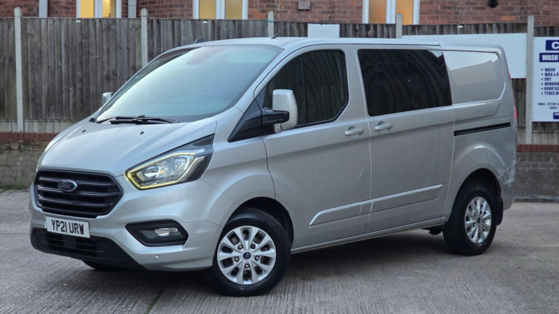 2020 Ford Transit Custom 2.0 320 Ecoblue Limited Crew Van L1 H1 Euro 6 (s/s) 5dr in Silver — image 1