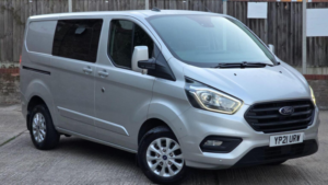 2020 Ford Transit Custom 2.0 320 Ecoblue Limited Crew Van L1 H1 Euro 6 (s/s) 5dr in Silver — image 2