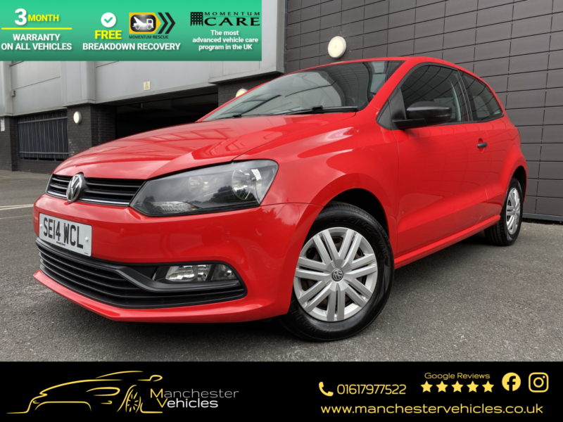 2014 Volkswagen Polo 1.0 Bluemotion Tech S in Red — image 1