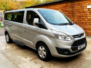 2017 Ford Tourneo Custom L2 Lwb Twin Wheelchair Accessible Disabled Access Vehicle Wav in Silver — image 3