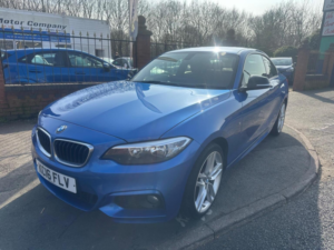 2015 BMW 2 Series 1.5 218i M Sport Euro 6 (s/s) 2dr in Blue — image 2