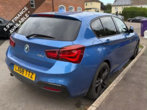 2018 BMW 1 Series 2.0 118d M Sport Shadow Edition Hatchback 5dr Diesel Auto Euro 6 (s/s) (150 Ps) in Blue — image 2