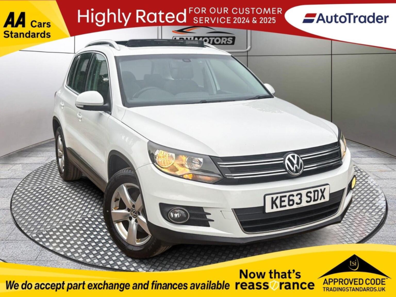 2013 Volkswagen Tiguan 1.4 Tsi Bluemotion Tech Moda DSG 5dr in White — image 1