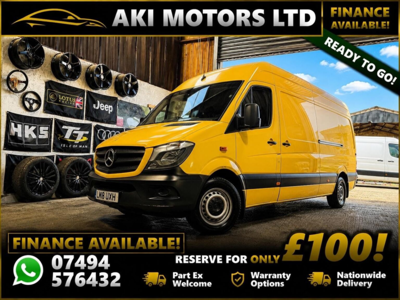 2018 Mercedes-Benz Sprinter 2.1 314 Cdi Rwd L3 H3 5dr in Yellow — image 1