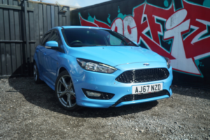 2018 Ford Focus 1.0t Ecoboost St-Line X Hatchback 5dr Petrol Manual Euro 6 (s/s) (140 Ps) in Blue — image 2