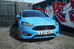2018 Ford Focus 1.0t Ecoboost St-Line X Hatchback 5dr Petrol Manual Euro 6 (s/s) (140 Ps) in Blue — image 3