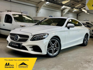 2018 Mercedes-Benz C Class 1.5 C200 Mhev Amg Line G-Tronic+ Euro 6 (s/s) 2dr in White — image 2