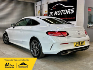 2018 Mercedes-Benz C Class 1.5 C200 Mhev Amg Line G-Tronic+ Euro 6 (s/s) 2dr in White — image 3