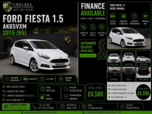 2015 Ford Fiesta 1.5 Tdci Econetic Zetec Euro 6 (s/s) 5dr in White — image 2