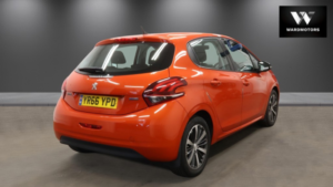 2016 Peugeot 208 1.2 Puretech Active Design Menthol Orange 5dr Low Tax+1 Keeper in Orange — image 4
