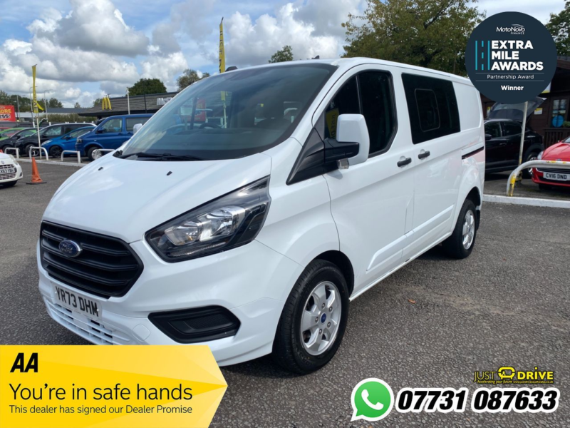 2023 Ford Transit Custom 2.0 300 Ecoblue Leader Crew Van Double Cab 5dr Diesel Manual L1 H1 Euro 6 (s/s) (105 Ps) in White — image 1