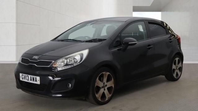 2013 Kia Rio 1.4 3 Black 5dr 13 Stamps+heated Seats in Black — image 1