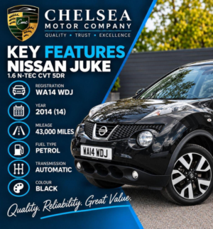 2014 Nissan Juke 1.6 N-Tec CVT Euro 5 5dr in Black — image 4
