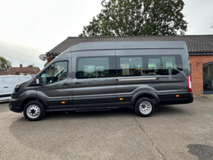 2023 Ford Transit 2.0 460 Ecoblue Leader Auto Rwd L4 H3 Euro 6 (s/s) 5dr (17 Seat, Drw) in Grey — image 4