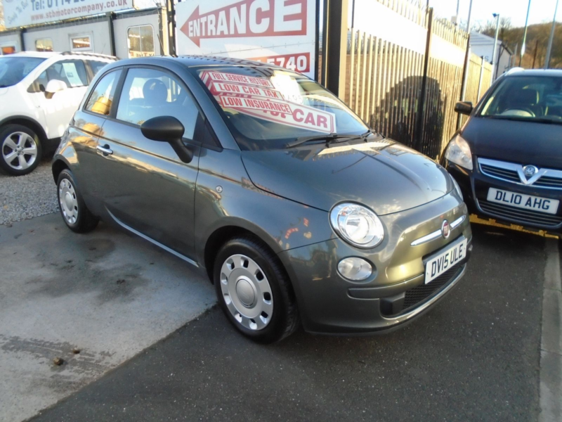 2015 Fiat 500 1.2l Pop Hatchback 3dr Petrol Manual Euro 6 (69 Bhp) in Grey — image 1