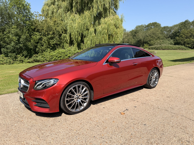 2018 Mercedes-Benz E Class E220d Amg Line Premium Coupe in Red — image 1