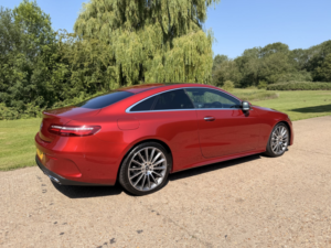 2018 Mercedes-Benz E Class E220d Amg Line Premium Coupe in Red — image 4