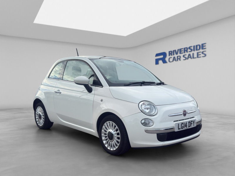 2014 Fiat 500 1.2 Lounge Hatchback 3dr Petrol Manual Euro 6 (s/s) (69 Bhp) in White — image 1