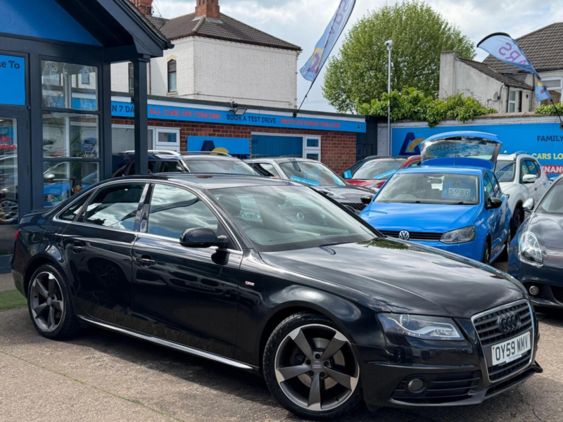 2009 Audi A4 2.0 Tdi S Line Euro 4 4dr in Black — image 1