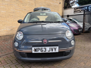 2013 Fiat 500 1.2 Lounge Euro 6 (s/s) 3dr in Grey — image 2