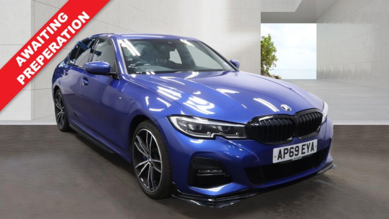 2020 BMW 3 Series 2.0 330e 12kwh M Sport Saloon 4dr Petrol Plug-In Hybrid Auto Euro 6 (s/s) (292 Ps) in Blue — image 1