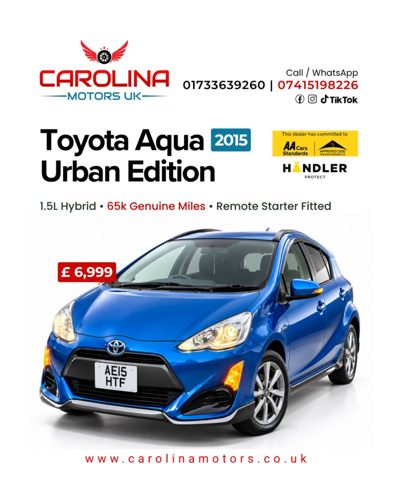 2015 Toyota Aqua 1.5l Hybrid - X Urban Edition - Ulez/caz Pass- Free 24months Gold Warranty & 12months Aa Breakdown Cover in Blue — image 1