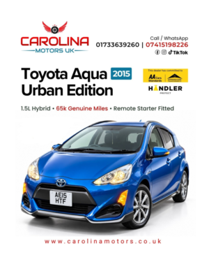2015 Toyota Aqua 1.5l Hybrid - X Urban Edition - Ulez/caz Pass- Free 24months Gold Warranty & 12months Aa Breakdown Cover in Blue — image 2