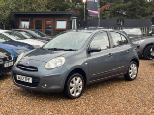 2012 Nissan Micra 1.2 12v Acenta Euro 5 5dr in Grey — image 2