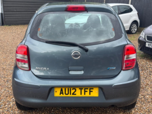 2012 Nissan Micra 1.2 12v Acenta Euro 5 5dr in Grey — image 5
