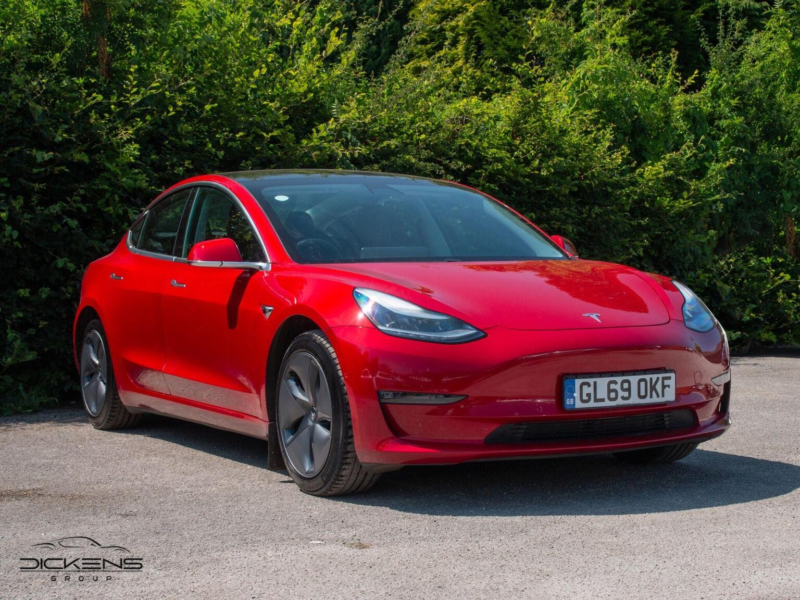 2019 Tesla Model 3 (dual Motor) Long Range Auto 4wde 4dr in Red — image 1