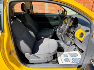 2014 Fiat 500 1.2 Lounge Euro 6 (s/s) 3dr in Yellow — image 3