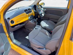 2014 Fiat 500 1.2 Lounge Euro 6 (s/s) 3dr in Yellow — image 5